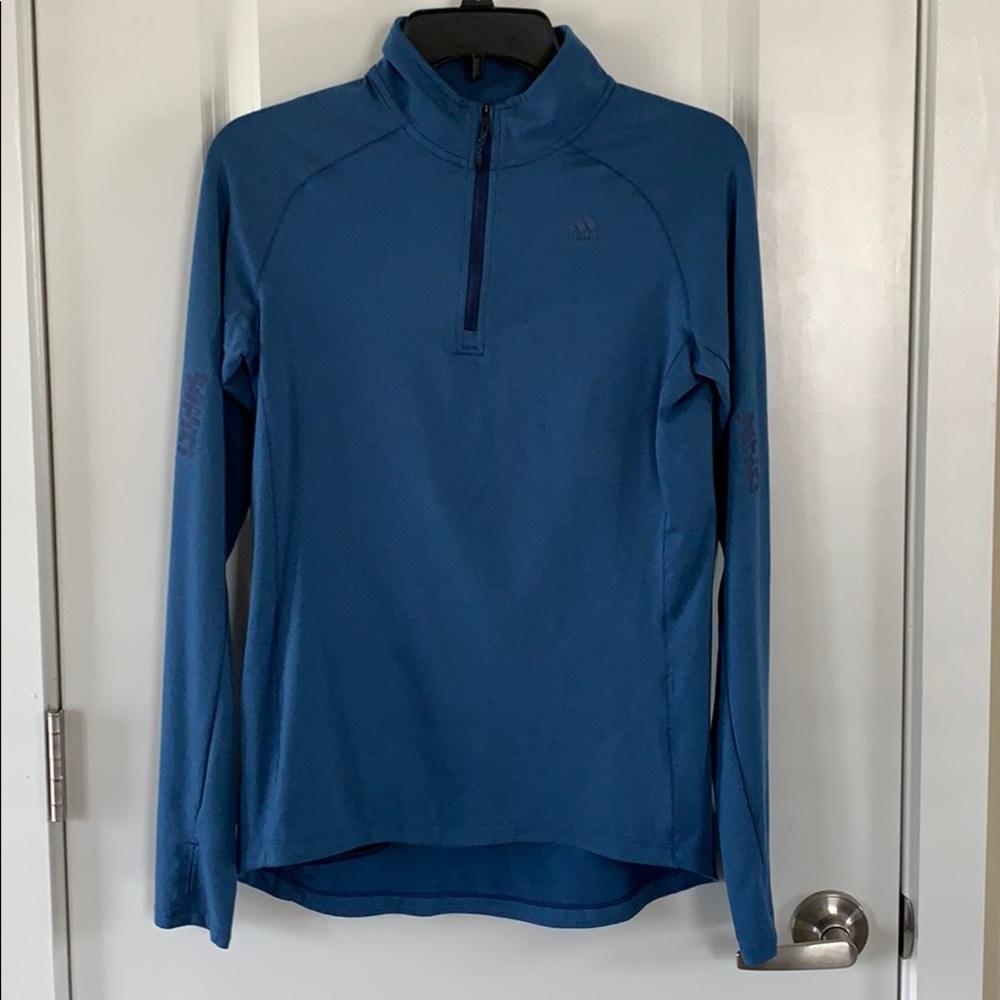 Women's Blue Half-Zip Performance Top